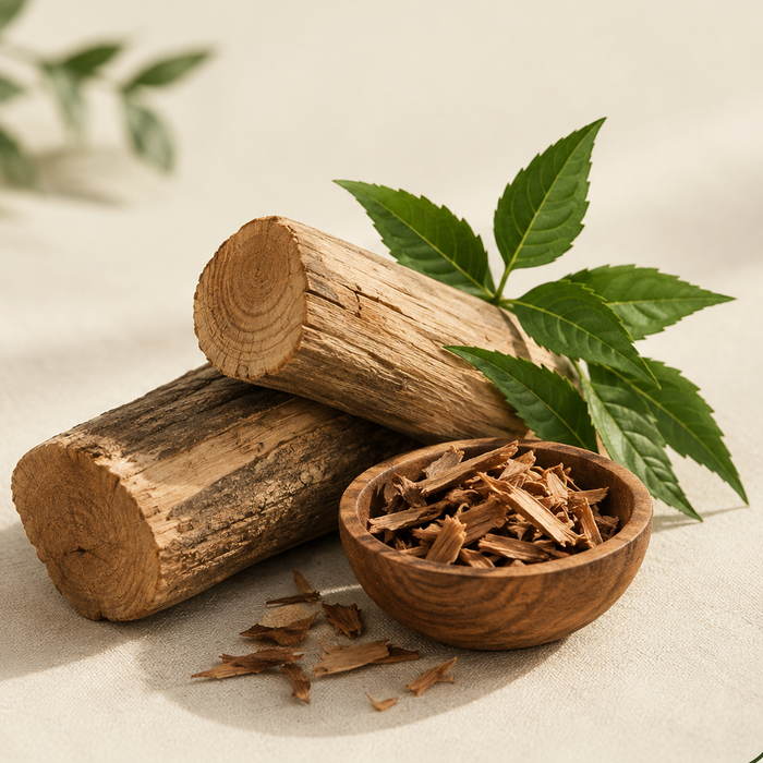 Olnim natural grooming with neem wood materials