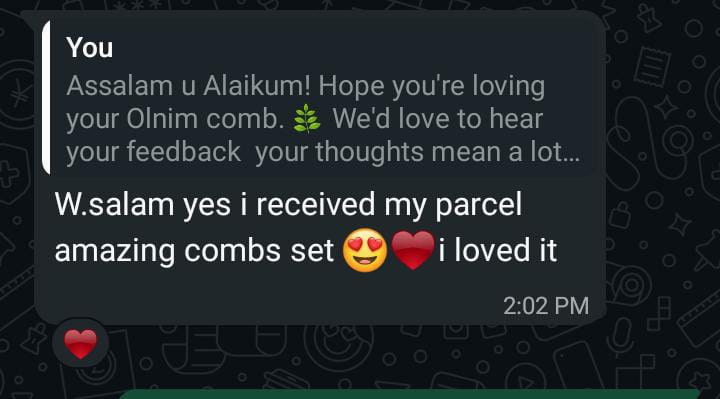 Olnim customer review