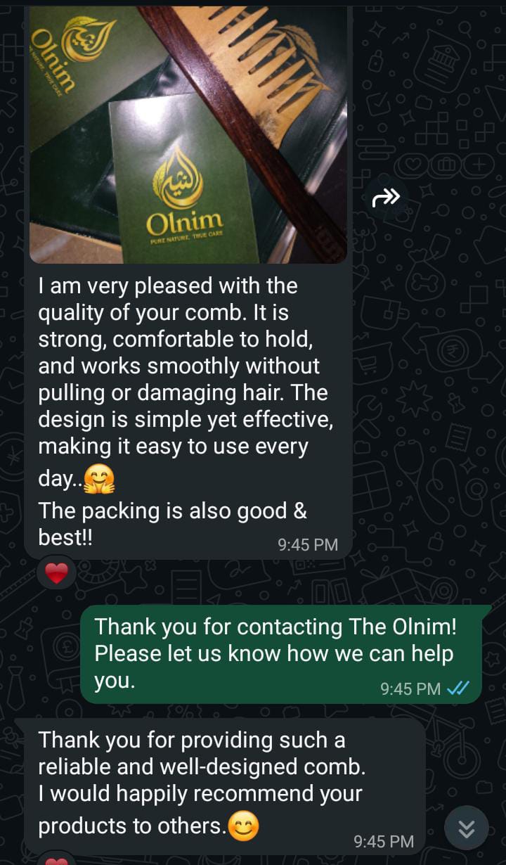 Olnim customer review