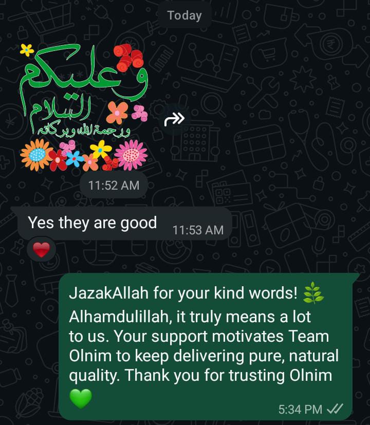 Olnim customer review