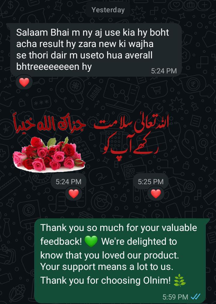 Olnim customer review