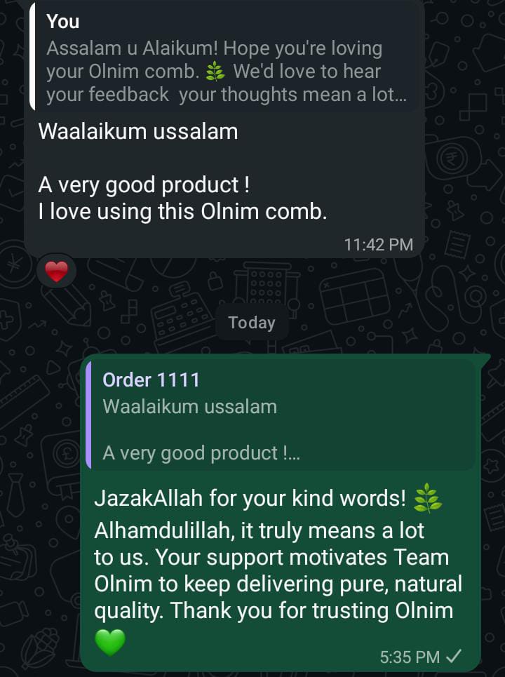 Olnim customer review