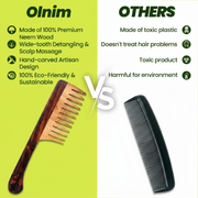 Precision Styling Neem Wood Comb