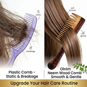 Olnim Signature Neem Wood Comb