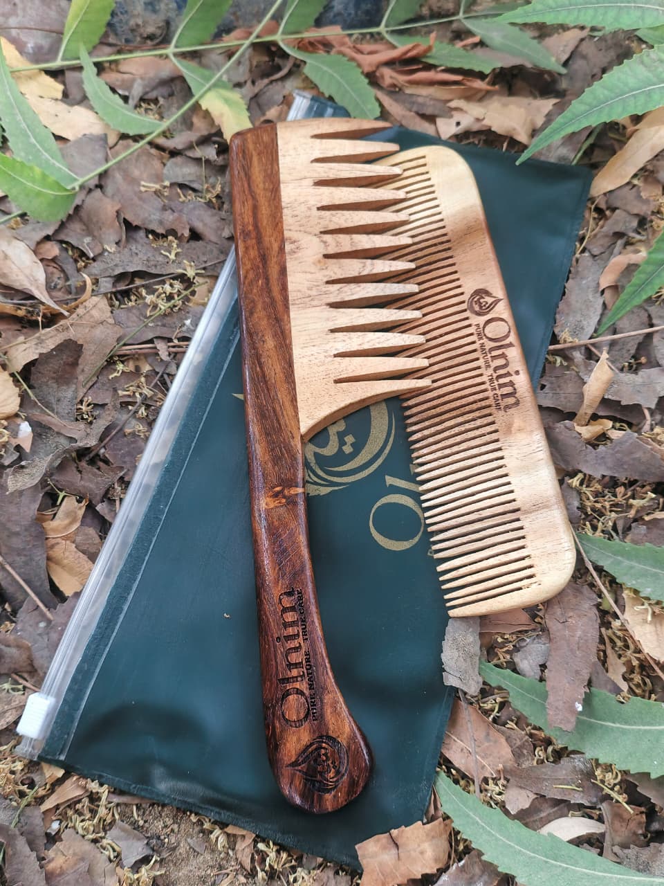 Olnim Neem Wood Combs Bundle 02