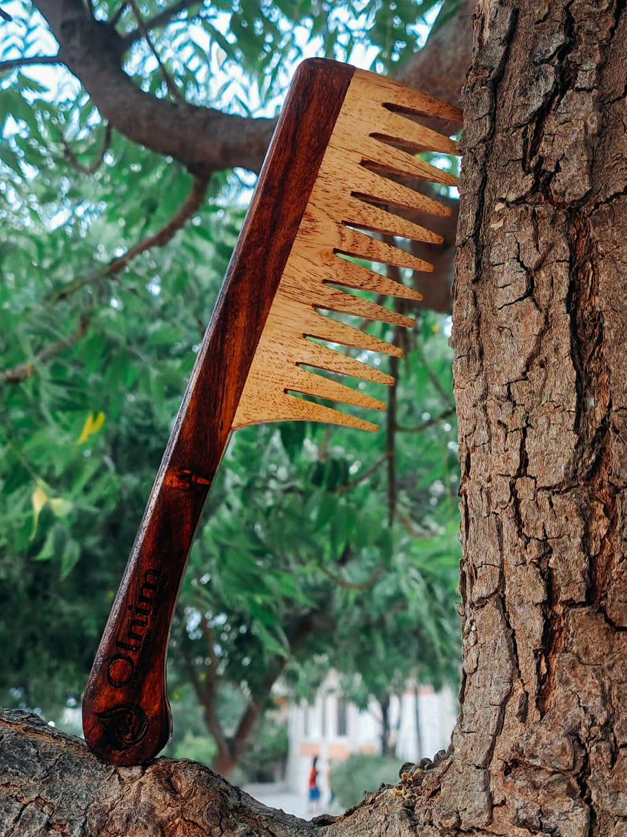 Olnim Signature Neem Wood Comb