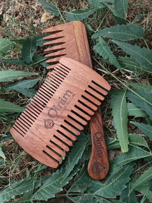 Olnim Neem Wood Combs Bundle 01